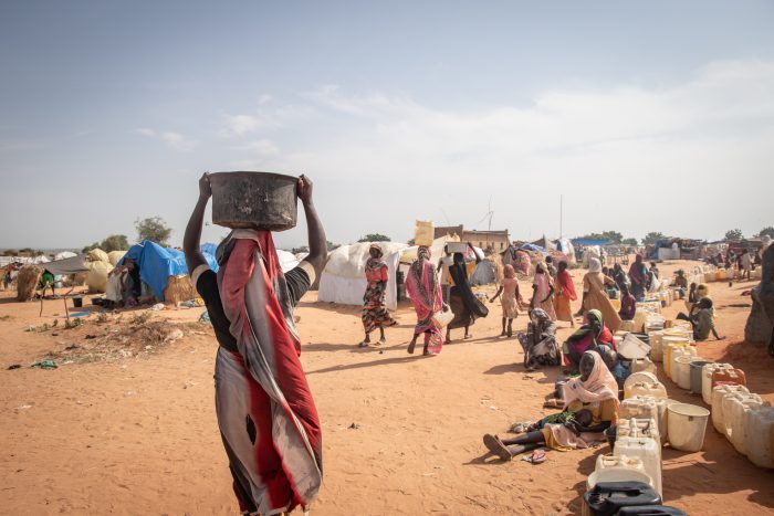 Falta de disponibilidad de agua en Chad.