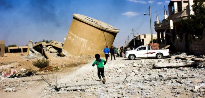 En junio de 2015, el hospital apoyado por MSF en Kobanê es destruido durante un conflicto.Diala Ghassan/MSF