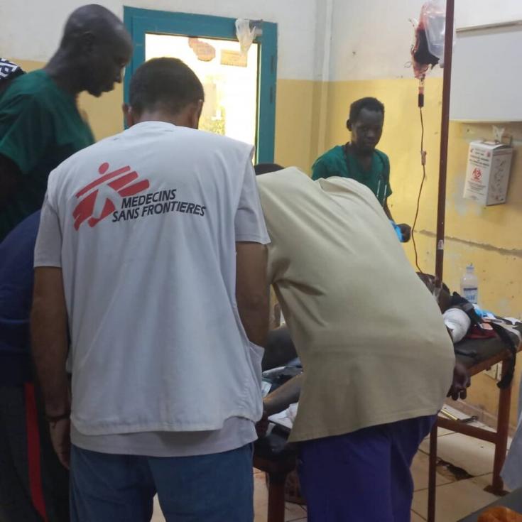 Médicos Sin Fronteras asistiendo a heridos tras la explosión en Jartum, Sudán