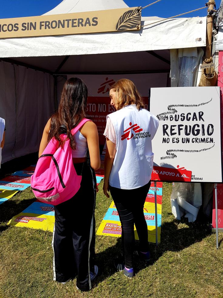 Médicos Sin Fronteras en el Lolapalooza Argentina