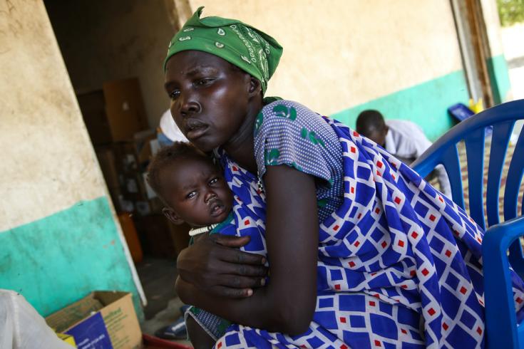 Madre de nueve hijos en zona remota de Sudán del Sur