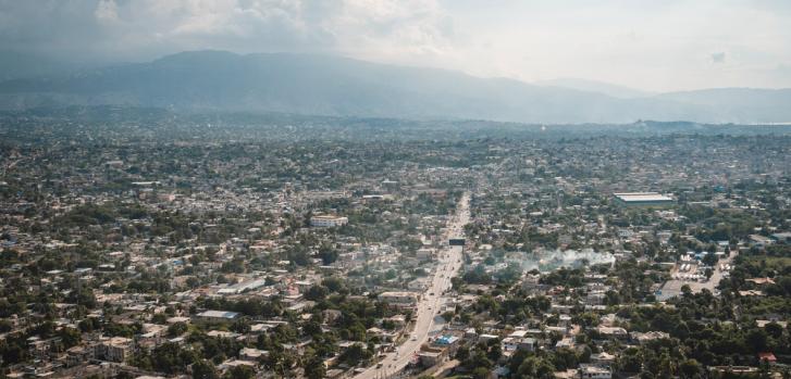 Imagen de archivo del 25 de septiembre de 2021: vista aérea de Puerto Príncipe, Haití.Pierre Fromentin/MSF.