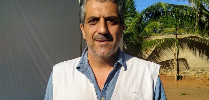 Luis Montiel (Argentina) es coordinador de emergencias de MSF en Cabo Delgado, Mozambique.MSF