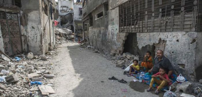 Beit Hanoun, uno de los barrios de Gaza más castigados por los bombardeos. © Yann Libessart / MSF