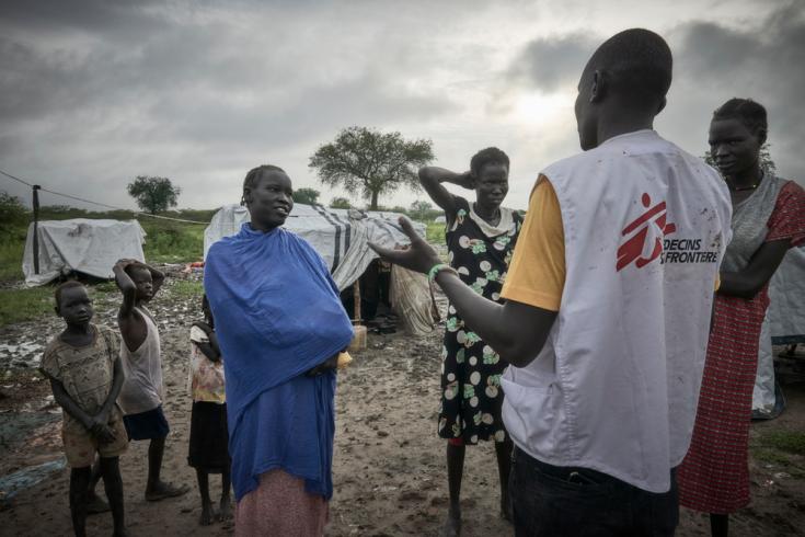 Trabajador de MSF en el campo para personas desplazadas internamente de Abyei, Sudán del Sur