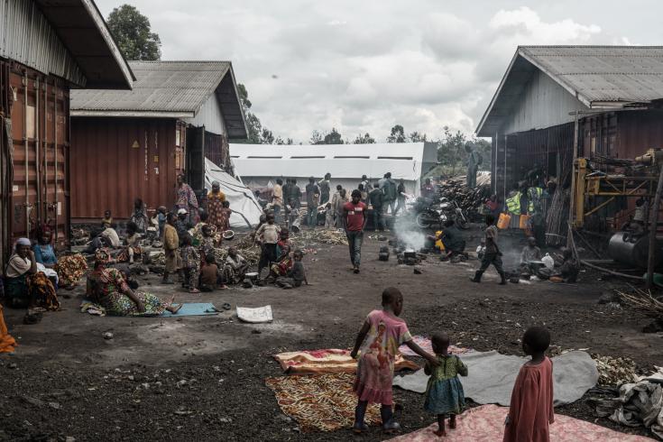 Campo de desplazados de Rusayo donde atiende MSF.