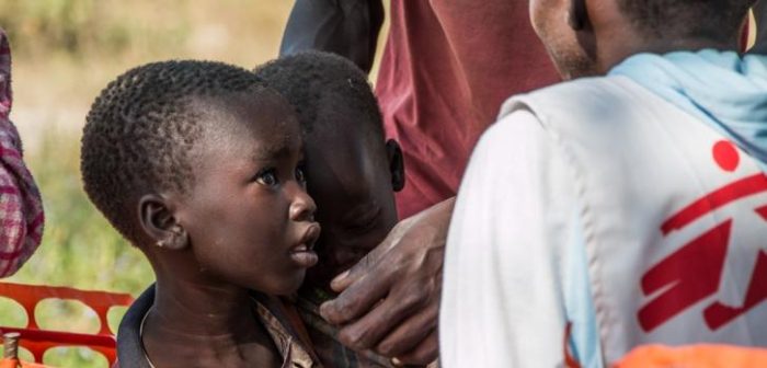 Proyecto de Médicos Sin Fronteras (MSF) contra la malaria en Sudán del Sur en 2014. ©Ashley HamerAshley Hamer