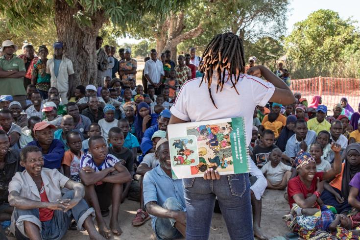 Actividades de promoción de la salud de MSF en Mozambique.