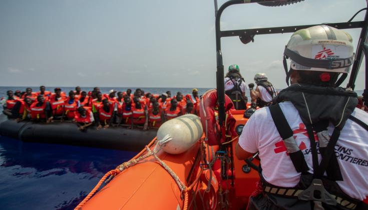 Operaciones de búsqueda y rescate de MSF en el mar Mediterráneo. 