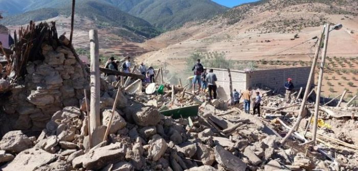 Nuestros equipos evaluaron las necesidades en el pueblo de Taharat, tras el fuerte terremoto de Marruecos el 8 de septiembre de 2023John Johnson/MSF.