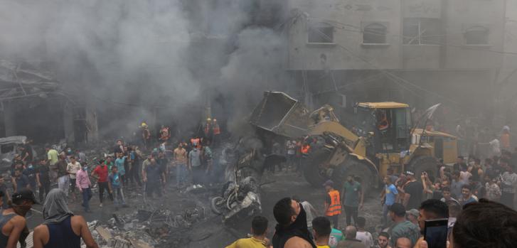 Imagen del 9 de octubre de 2023: destrucción en la Franja de Gaza.MSF.