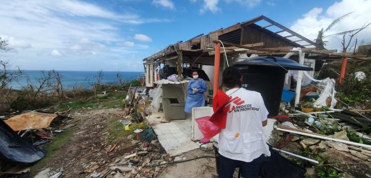 El equipo de MSF evalúa las necesidades de salud física y mental de las poblaciones más vulnerables. Después del huracán Iota, el número de casos de COVID-19 en la isla ha aumentado.MSF