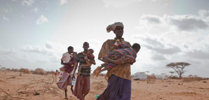 Refugiados somalíes en el campo de refugiados de Dadaab (Kenia) ©Brendan Bannon