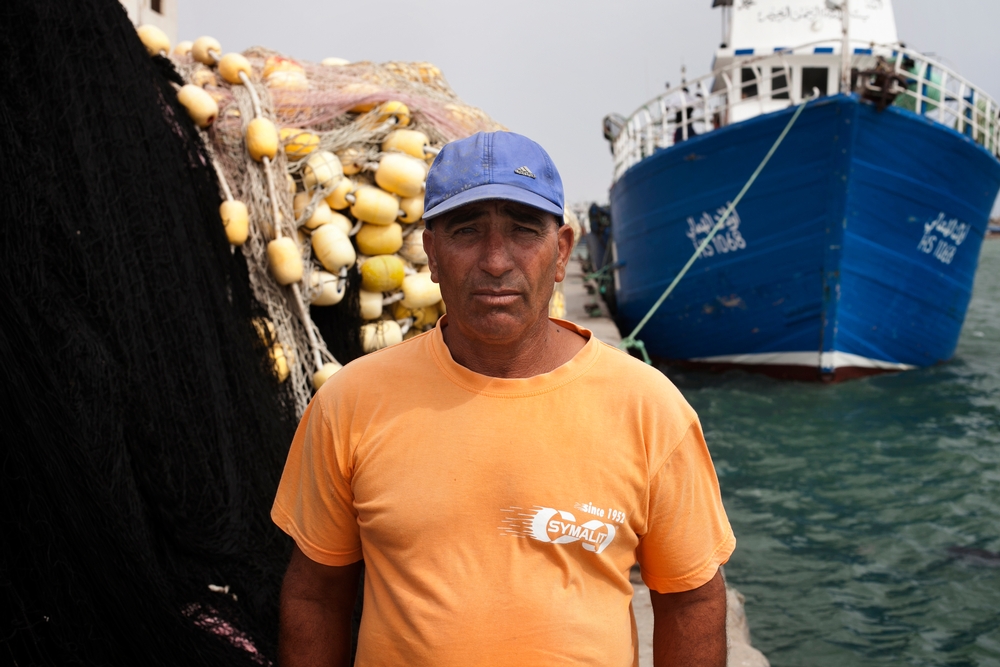 Slah, pescador entrenado por MSF. Albert Masias/MSF