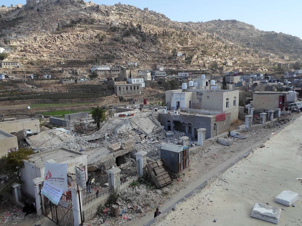 El hospital de Shiara, apoyado por MSF, fue bombardeado el 10 de enero de 2016. ©MSF 