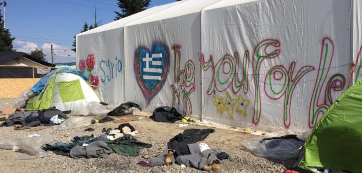 Campo de Idomeni después del desalojo. ©Amir Karimi/MSF