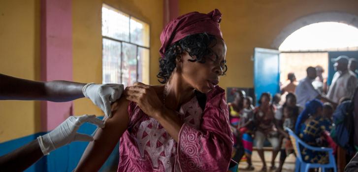 Vacunación de MSF contra la fiebre amarilla en Matadi, República Democrática del Congo. ©MSF