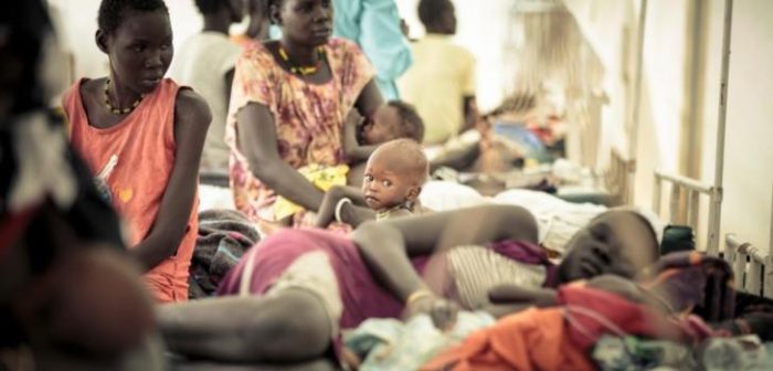 Las instalaciones de Médicos Sin Fronteras en Bentiu, Sudán del Sur, fotografiadas en 2016.Rogier Jaarsma