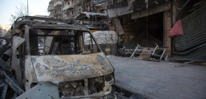 Hospital del este de Alepo tras un bombardeo. 23 de noviembre de 2016. ©KARAM ALMASRI