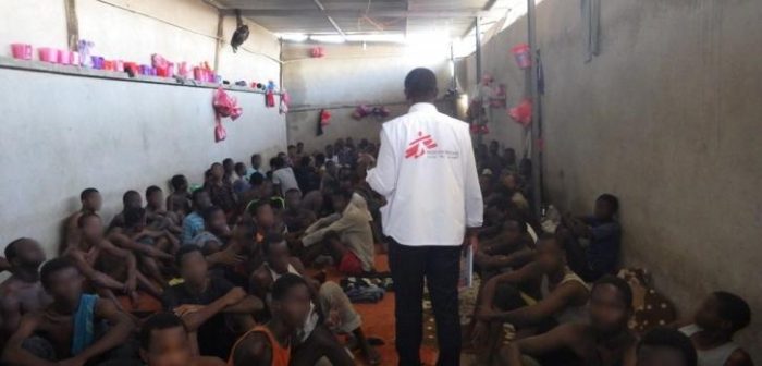 Centro de detención en Libia ©MSF