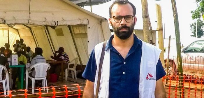 Joao Martins, jefe de misión de MSF en Angola, durante la intervención en Dundo. ©MSF