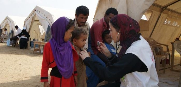 María José ‘Quesé’ Blanco es una de nuestras enfermeras en Abs, Yemen. ©Gonzalo Martínez/MSF.