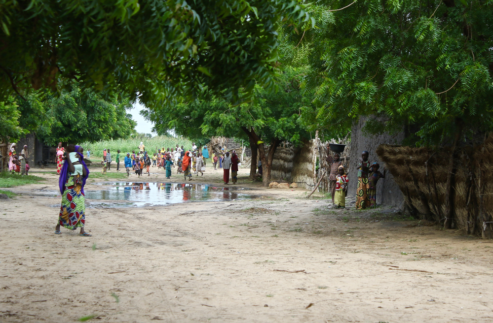 Pueblo entre Magaria y Dantchiao.