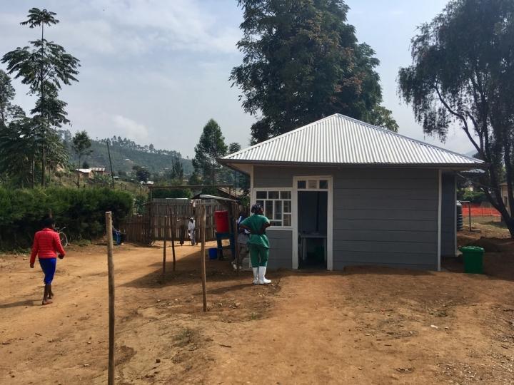 La entrada del Hospital General de Lubero, Kivu del Norte, en República Democrática del Congo.