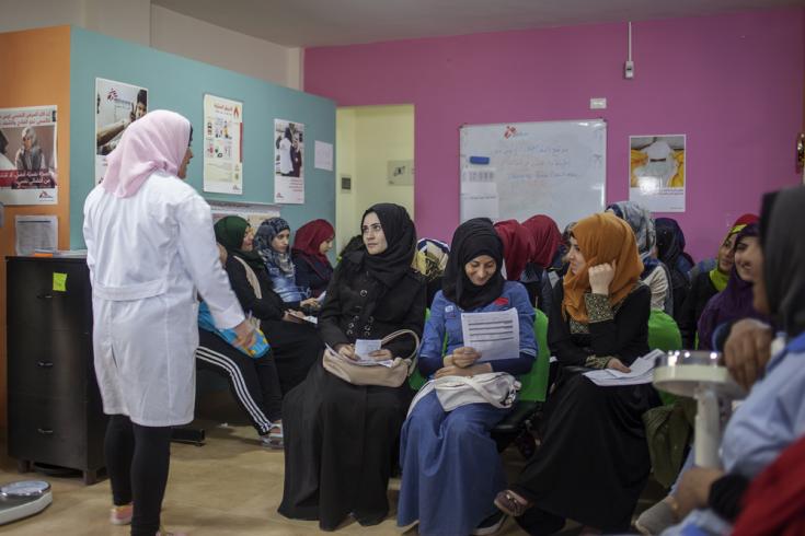 MSF ofrece un paquete integral de salud sexual y reproductiva en el campamento Bourj Al Barajneh en el sur de Beirut (Líbano), 2019.