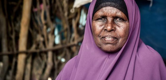 Abdia, de 65 años, huyó de Somalia para llegar a Dadaab, Kenia, en 1991.Paul Odongo/MSF
