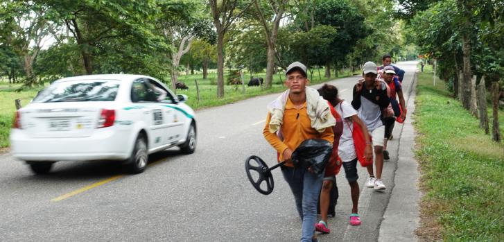 Un equipo de Médicos Sin Fronteras en Tame, Arauca, está enfocado en tratar a personas que caminan desde Venezuela, de los que más de 1.000 ingresan a Colombia en el área de Arauca cada mes, en su camino a otras ciudades de Colombia o países vecinos.MSF/Yves Magat