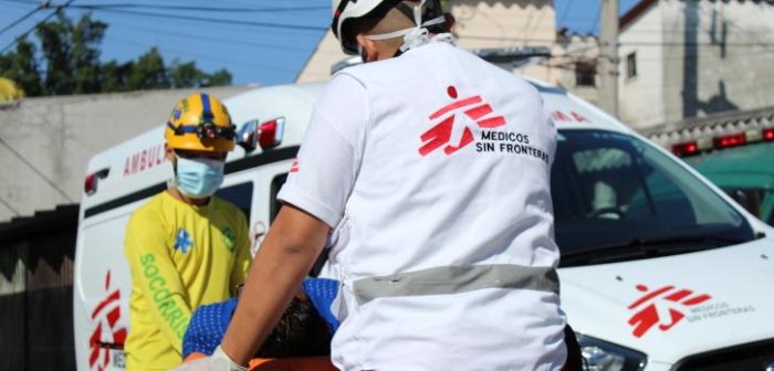 Foto de archivo: Una ambulancia del servicio gratuito de MSF en zonas violentas de Soyapango e Ilopango.Alejandra Sandoval/MSF