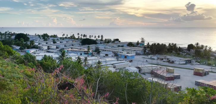 Asentamientos y hospital en la isla de Nauru.MSF