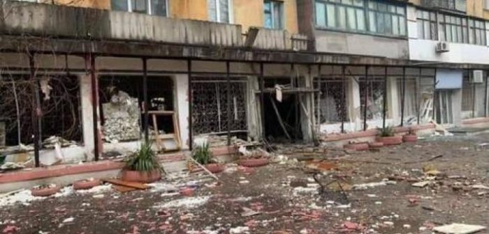 Un parte de la ciudad de Mariupol gravemente dañada por la guerra. Ucrania, 3 de marzo de 2022MSF