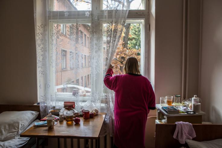 Paciente con tuberculosis en Ucrania