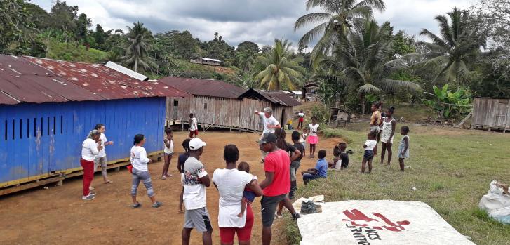 La comunidad de la vereda Espumero, en Colombia.MSF.