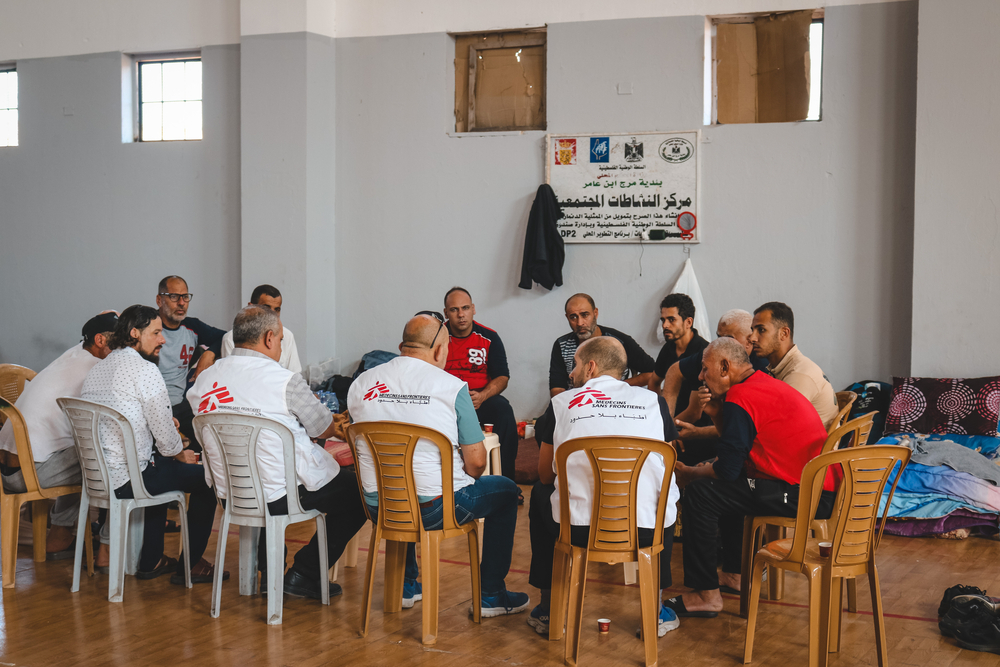 Centro de personas desplazadas en Jenin, Cisjordania