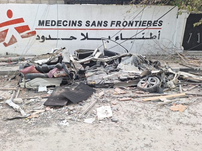 Ataque a un convoy de Médicos Sin Fronteras en Gaza