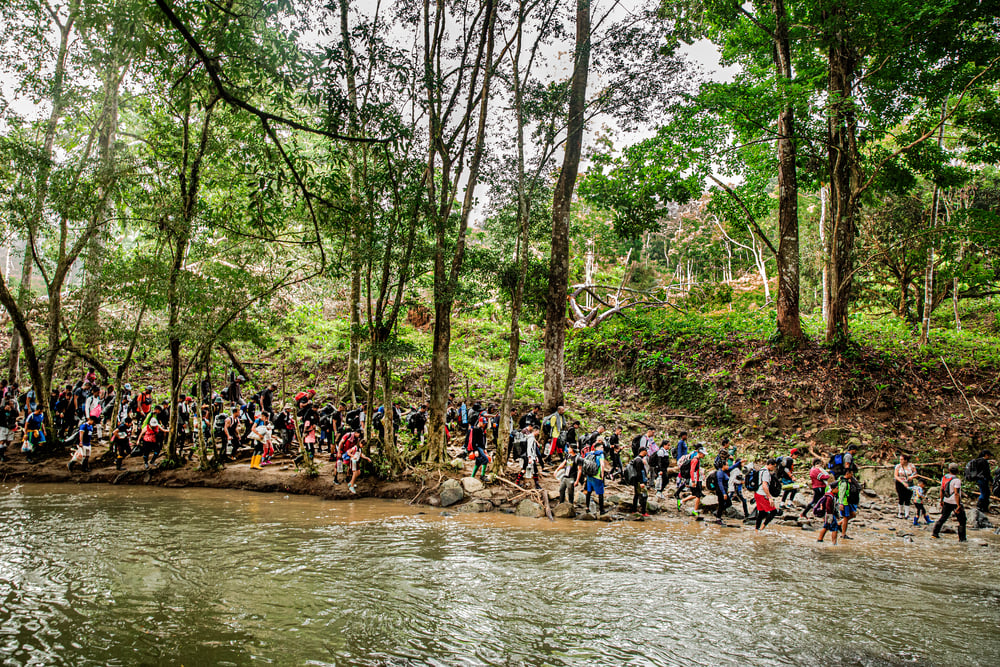 Migrantes en tránsito en Ecuador, Colombia y Panamá.