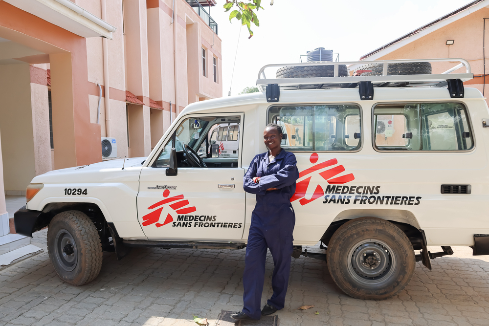 La primera mejor conductora de Médicos Sin Fronteras en Sudán del Sur