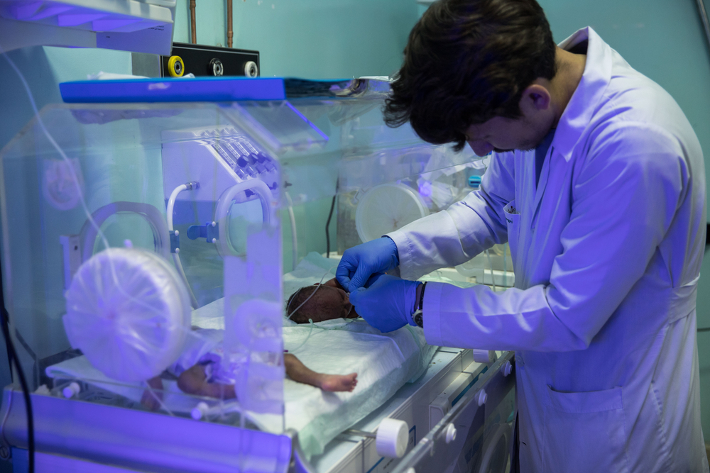 Unidad de cuidados intensivos neonatales de MSF. 