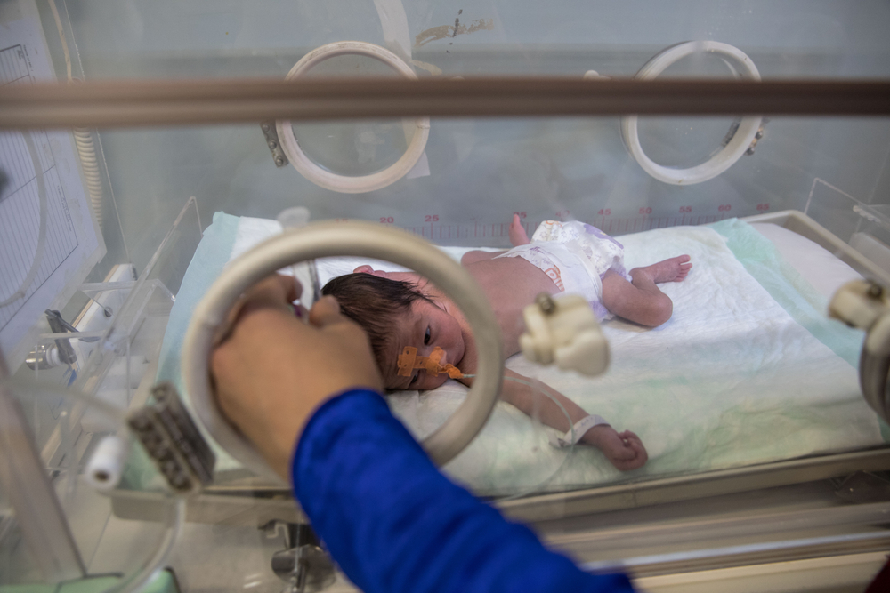 Unidad de cuidados intensivos en el hospital de Mazar i Sharif.