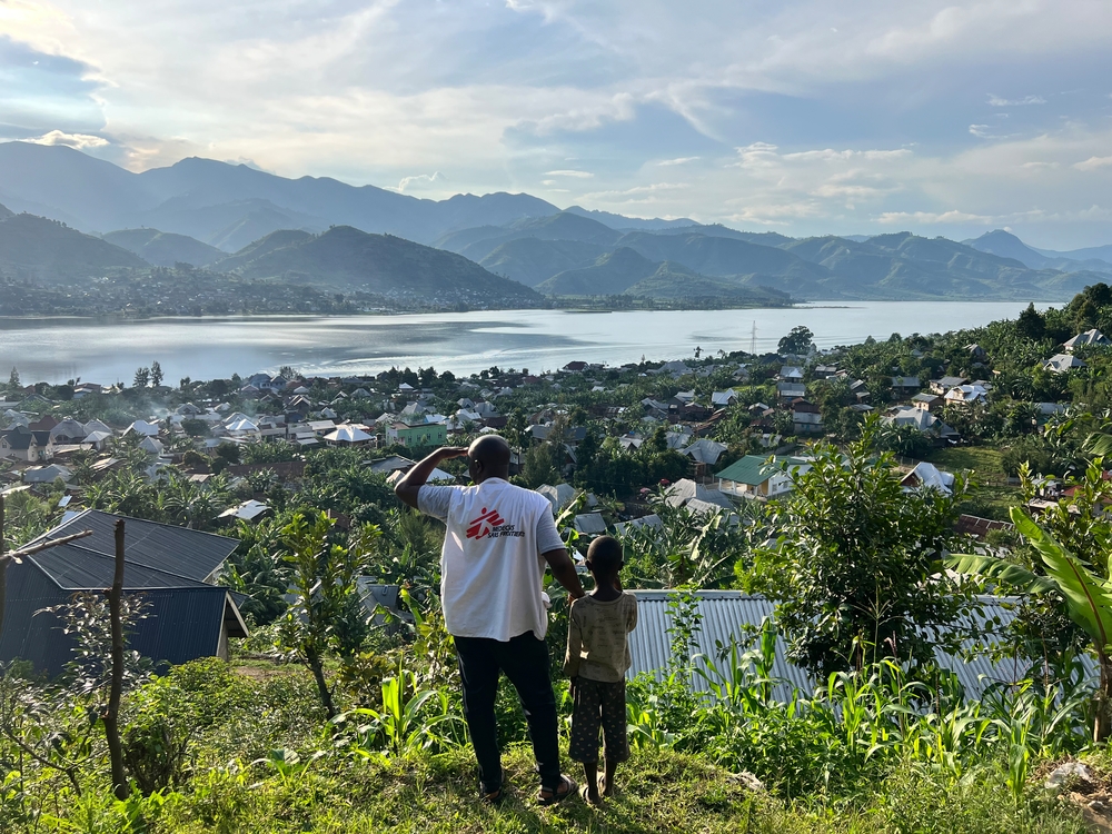 Vista de la ciudad de Minova, en Kivu del Sur. 