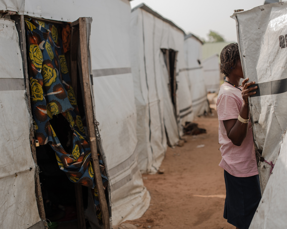 Campo de desplazados internos de Mbawa, Benue, Nigeria.