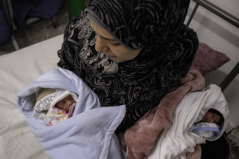 Hospital de maternidad emiratí de Rafah, en Gaza. 