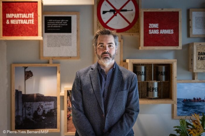 Christopher Lockyear, secretario general de MSF, en la sede internacional de la organización en Ginebra.