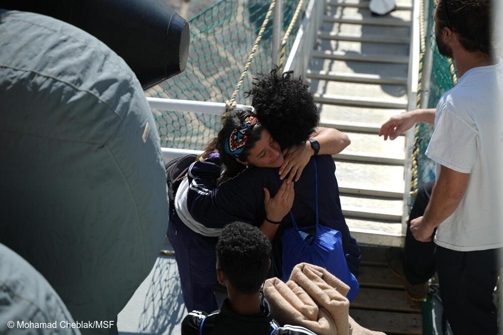 Esta tarde, las 121 mujeres, hombres y niños a bordo del Geo Barents han desembarcado sanos y salvos en Bari. Todos ellos se enfrentaron a días horribles y traumáticos en el mar. Imagen de archivo 2024.