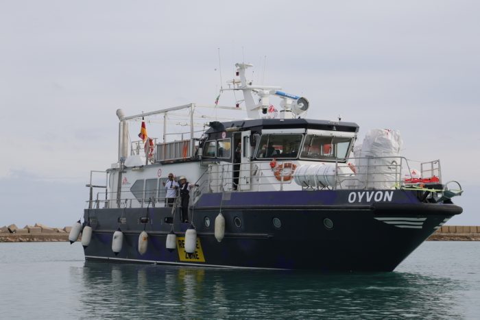 Reanudamos operaciones en el Mediterráneo y capacitaciones sobre el nuevo buque Oyvon