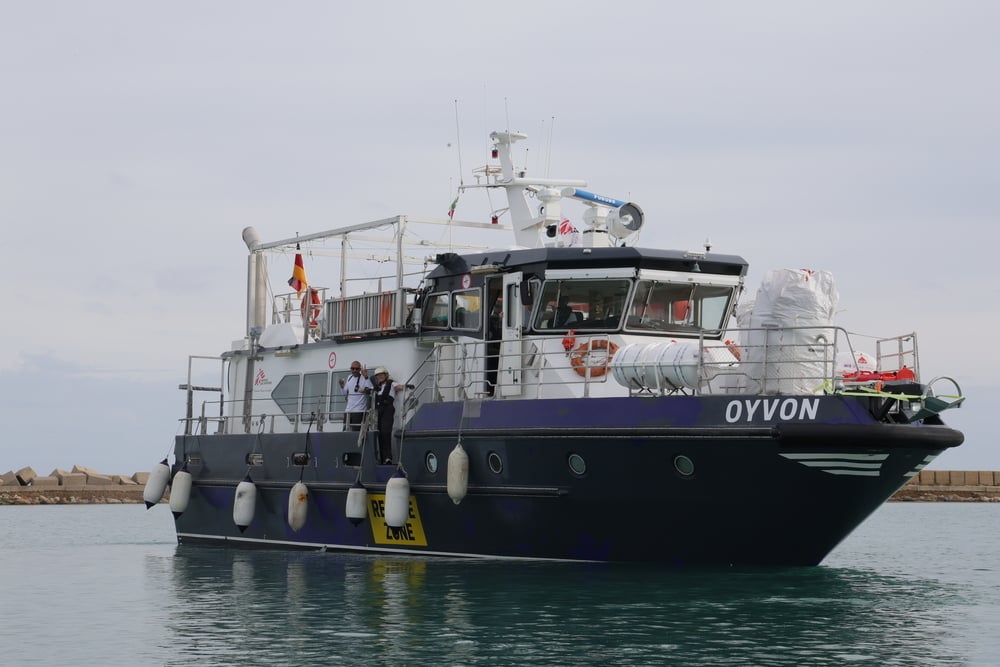 Reanudamos operaciones en el Mediterráneo y capacitaciones sobre el nuevo buque Oyvon