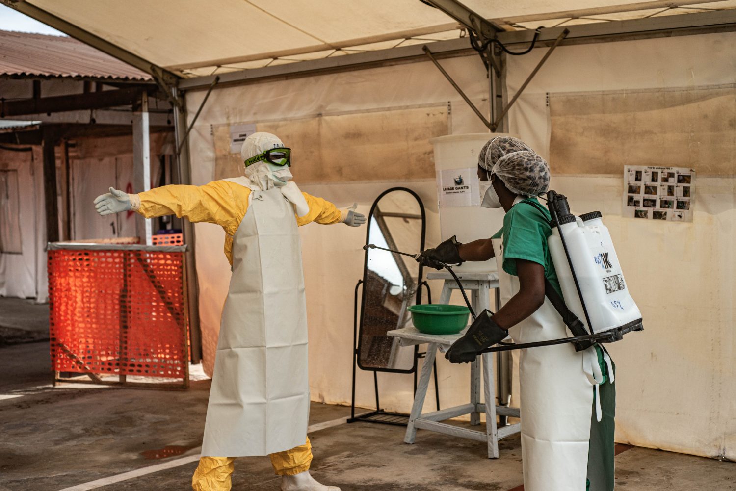 Centro de tratamiento de Ébola en RD Congo